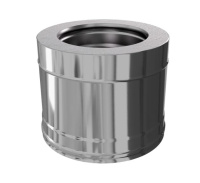 Дымоход Craft утепленный нержавеющий (316/0,8/304/0,5) ф115/200 L=0,25 по воде, Cerablanket