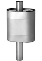 Бак Феррум самоварного типа 50 л нержавеющий (AISI 439/0,8 мм) эллипс с трубой