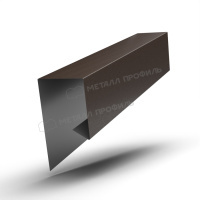 Планка завершающая сложная 30х25х3000 (VALORI-20-DarkBrown-0.5)