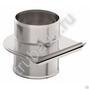 Шибер-задвижка d130мм, толщина металла 1.0 мм