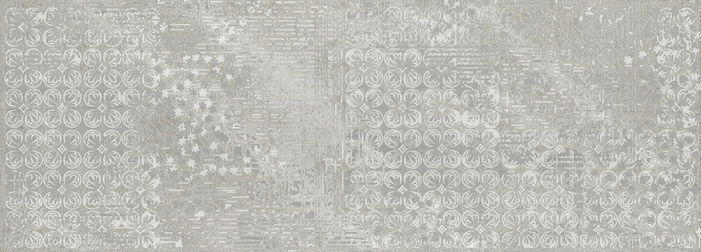 Декор настенный Trevi Grey Ornato 251x709 серый