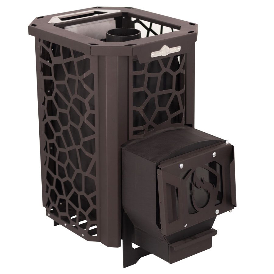 Печь для бани Сталь-Мастер HARD 18S закр.каменка БЕЗ ДВЕРЦЫ дровяная сетка