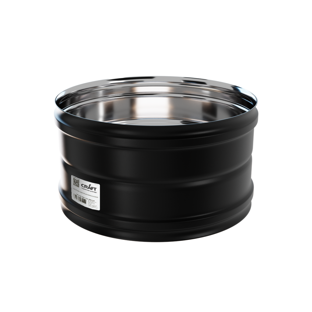 Адаптер Craft ММ для печи нержавеющий (316/0,8) ф200 черный