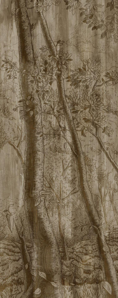 Интерьерная панель 1200x2000 Sketch Pyrography Dark матовая A-5.3.2/1200x2000M