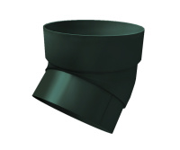 Колено трубы 45 гр. GL Классика 120/90 мм ПВХ (Зеленый)