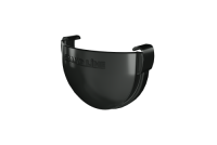 Заглушка желоба унив. GL Дизайн 135/90 мм ПВХ (Черный)