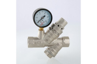 Клапан подпиточный Valtec 1/2", с манометром, VT.515.N.04
