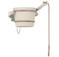 Обливное устройство Sawo 393-A, 18 л, с пластиковой вставкой, осина