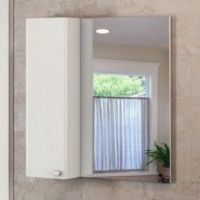 Неаполь-80 Зеркало-шкаф белый глянец Comforty