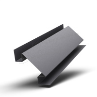 Планка угла внутреннего сложного 75х3000 (VALORI-20-Grey-0.5)