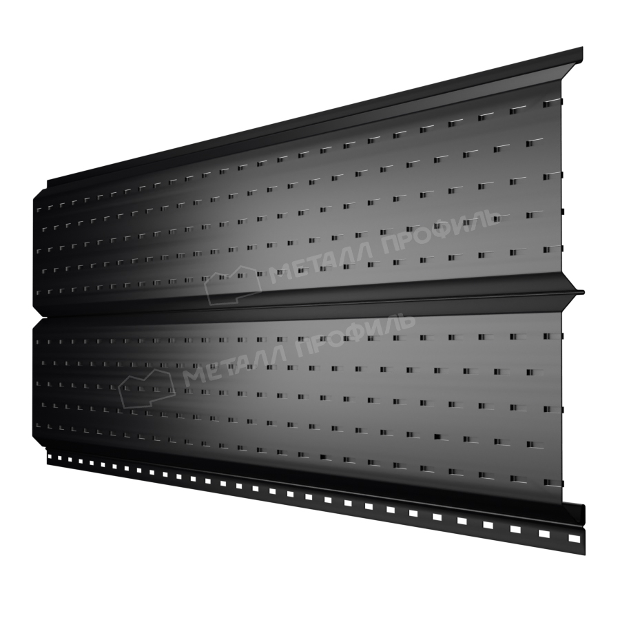Софит МЕТАЛЛ ПРОФИЛЬ Lбрус-15х240 (PURMAN-20-9005-0.5)