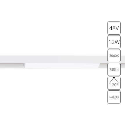 Магнитный трековый светильник Arte Lamp LINEA A4642PL-1WH