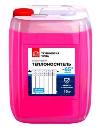 Теплоноситель Технология уюта -65, концентрат, канистра 10 килограмм, этиленгликоль, до -65 градусов C
