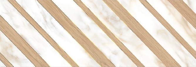 Декор настенный Calacatta Oro Chevron 242x700 бежевый