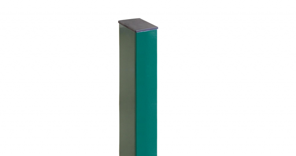 Столб для забора 60х40х1,2х2000 (RAL 6005)
