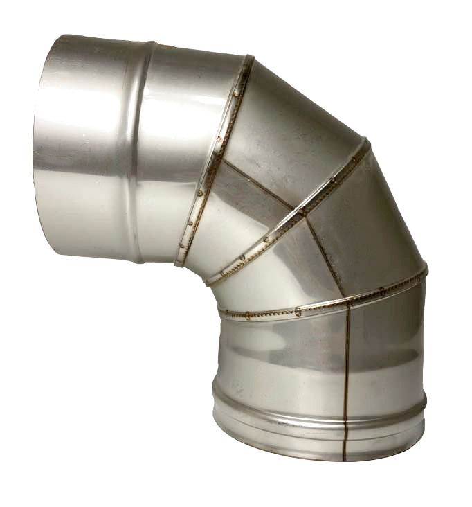 Колено Craft угол 90° нержавеющее (304/0,5мм) ф80