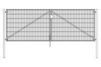 Ворота Light NoLock 2,03х4,0 GrandLine ГрандЛайн (RAL 6005)