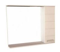 Зеркало со шкафом Comforty Модена 90 900*154*786 мм белое