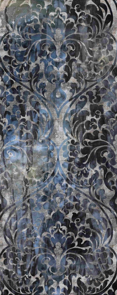 Интерьерная панель 1200x3000 Damascus Ice Blue матовая Ab-4.1.1/1200x3000M