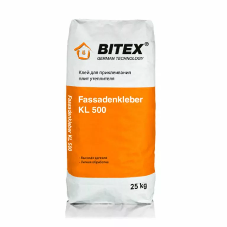 Клей для приклеивания утеплителя BITEX Fassadenkleber KL 500