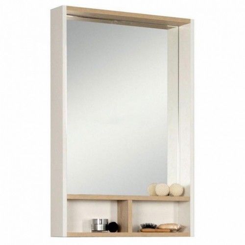 Зеркало со шкафом Акватон Йорк 55 Белый/Дуб сонома 1A173202YOAD0