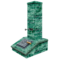 Облицовка на трубу GFS Гроза 18 Классик/Президент Кирпич 115х790 Змеевик 3 яруса под шибер