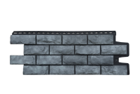Фасадная панель GL Колотый камень Design Plus (Антрацит с черным швом)
