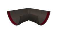 Угол желоба 90 гр. унив GL Классика 120/90 ПВХ (Красный)