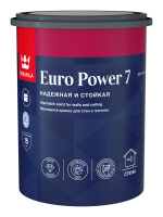 Краска интер. стойкая к мытью EURO POWER 7 C матовая 0,9л (краска латексная, интерьерная стойкая к мытью)