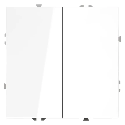 Выключатель двухклавишный VOLTUM S70 VLS020101