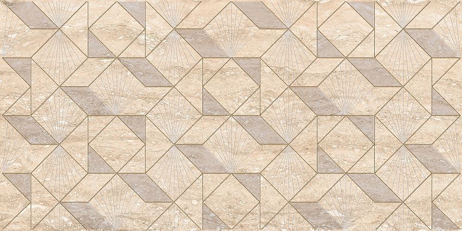 Декор настенный Бриллиант Беж / Ascoli Beige Diamond 315x630 бежевый
