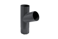 Тройник трубы GL PU 150/100 мм металлический (RAL 7024)