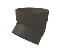 Колено трубы 45 гр. GL Классика 120/90 мм ПВХ (Графит)