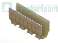 Лоток водоотводный CompoMax Drive полимербетонный V-образный DN200 H360 кл.D,E 75671V/10-10