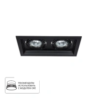 Точечный встраиваемый светильник Arte Lamp CANIS A6661PL-2BK