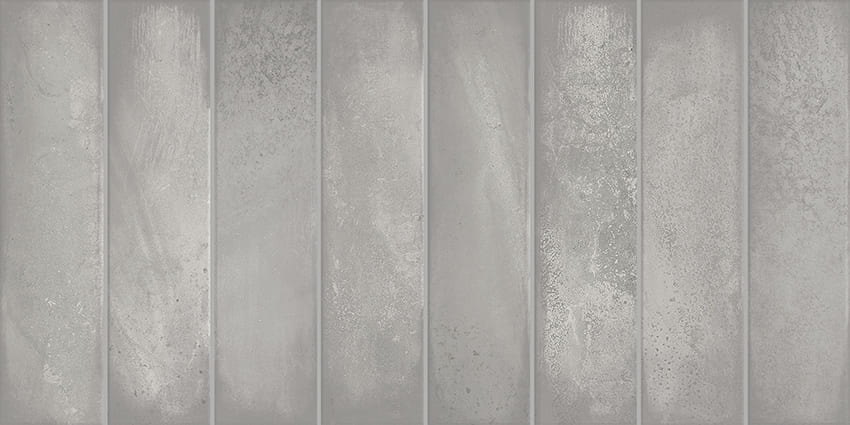 Плитка настенная Кирпичи Серый / Bricks Gris 315x630 серая