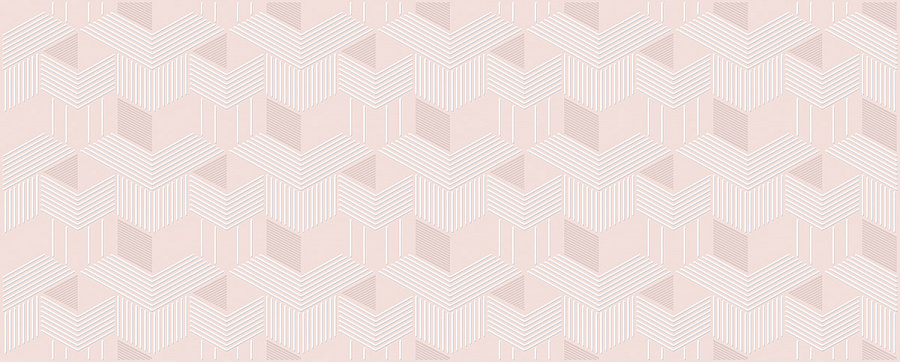 Декор настенный Lounge Blossom Geometria 201x505 розовый