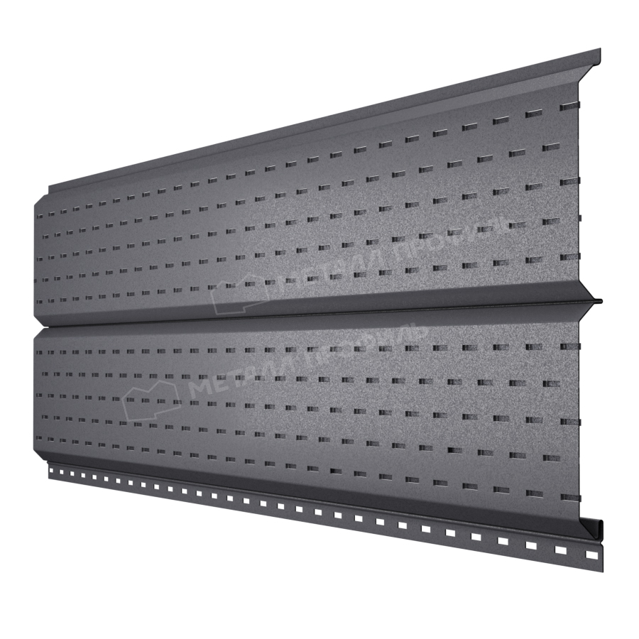 Софит МЕТАЛЛ ПРОФИЛЬ Lбрус-15х240 (VALORI-20-Grey-0.5)
