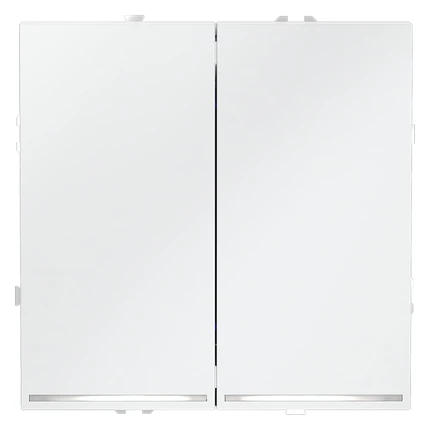 Выключатель двухклавишный с подсветкой VOLTUM S70 VLS020202