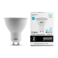 Светодиодная лампа Gauss Софит 9W 660Lm 4100K GU10 13629