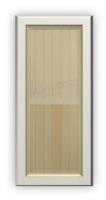 Дверь Вертикаль МС-1/8 (осина сорт В) 180х70, глухая, Банный Эксперт