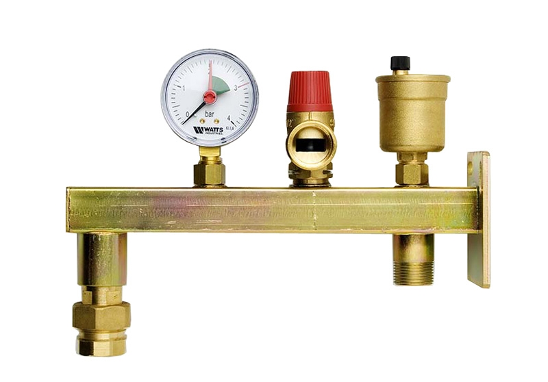 Группа безопасности котла "VALTEC" для расширительного бака 3/4", 3bar