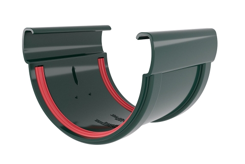 Соединитель желоба GL Дизайн 135/90 мм ПВХ (Зеленый)