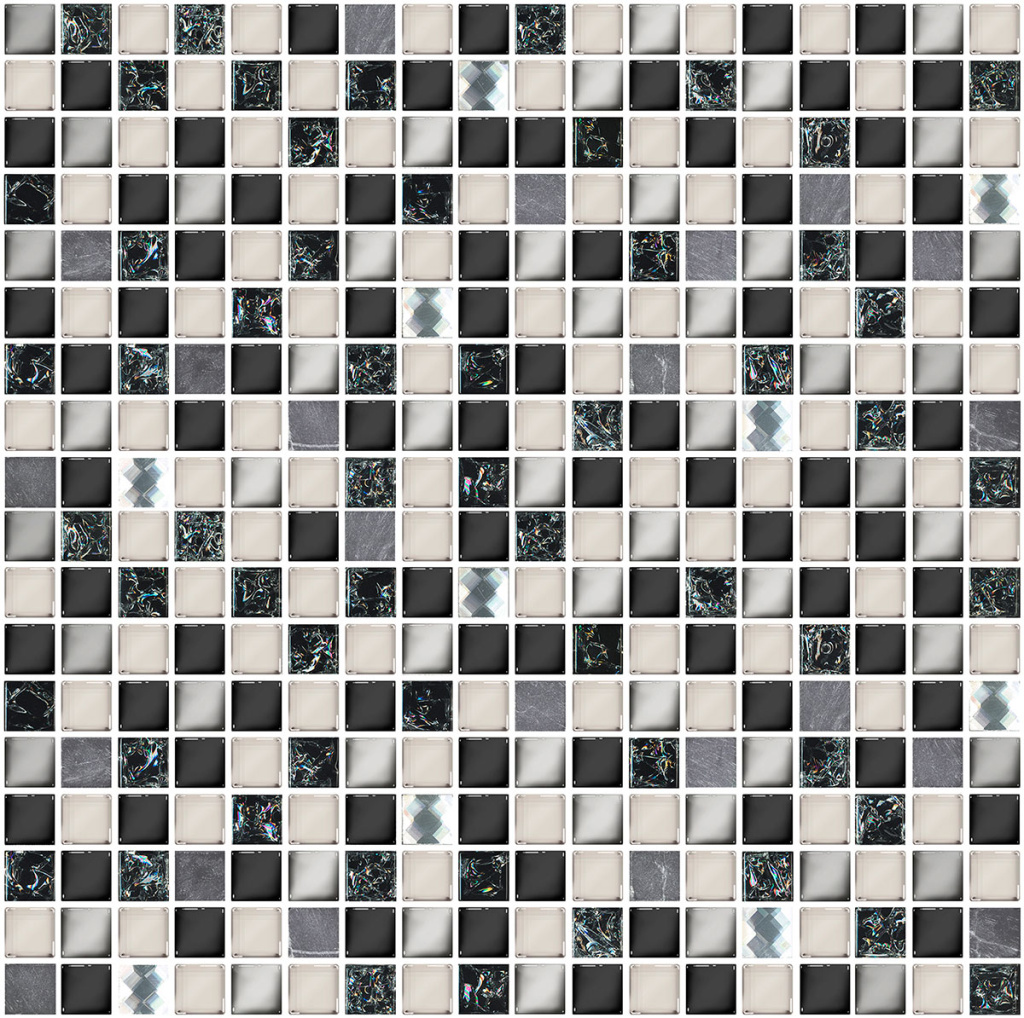 Мозаика Vela Nero 300x300 черная