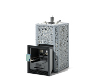 Печь для бани ИзиСтим Ялта 15 Хохлома Premium под ГГУ (2025) серый