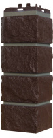 Угол Grand Line Колотый камень Премиум/Design шоколадный (шов RAL 7006)
