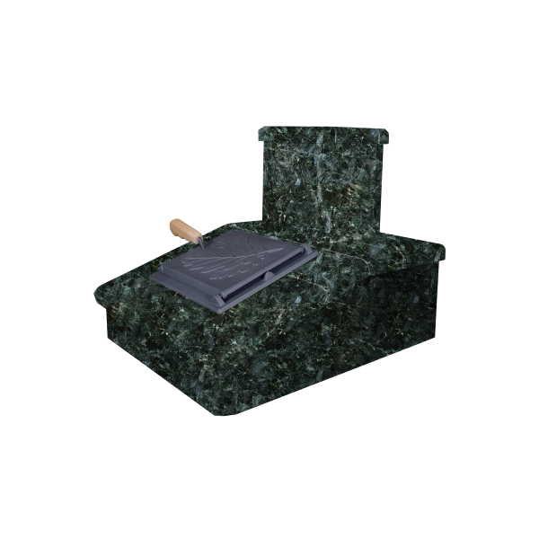 Облицовка на трубу GFS Гром 30 Президент 130х290 Серпентинит 1 ярус под шибер