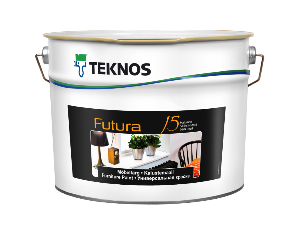 Краска для дерева и металла FUTURA 15 (Футура 15) полуматовая