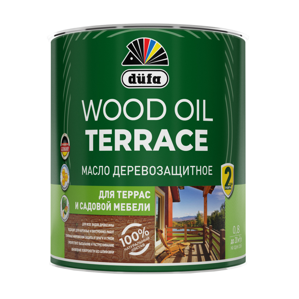 Dufa Масло Wood OIL Terraсe бесцветный  0,8л