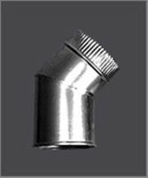 Колено Феррум угол 135°, нержавеющее, 1,0, d-120